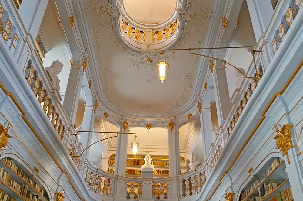 Blick in die Anna Amalia Bibliothek Weimar