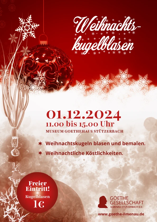 Weihnachtskugelblasen 2014 im Goethehaus Stützerbach
