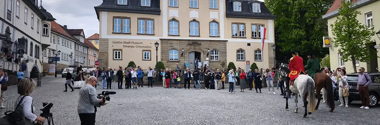 Ankunft Goethes In Ilmenau