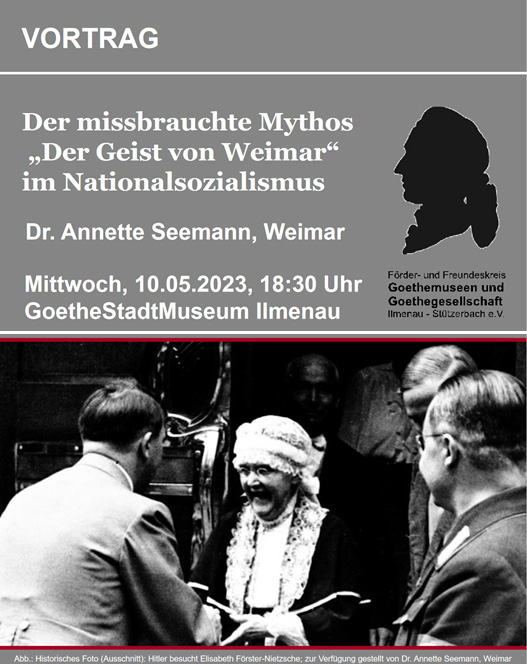 Historisches Foto: Hitler besucht Elisabeth Förster-Nietzsche - zur Verfügung gestellt von Dr. Annette Seemann, Weimar